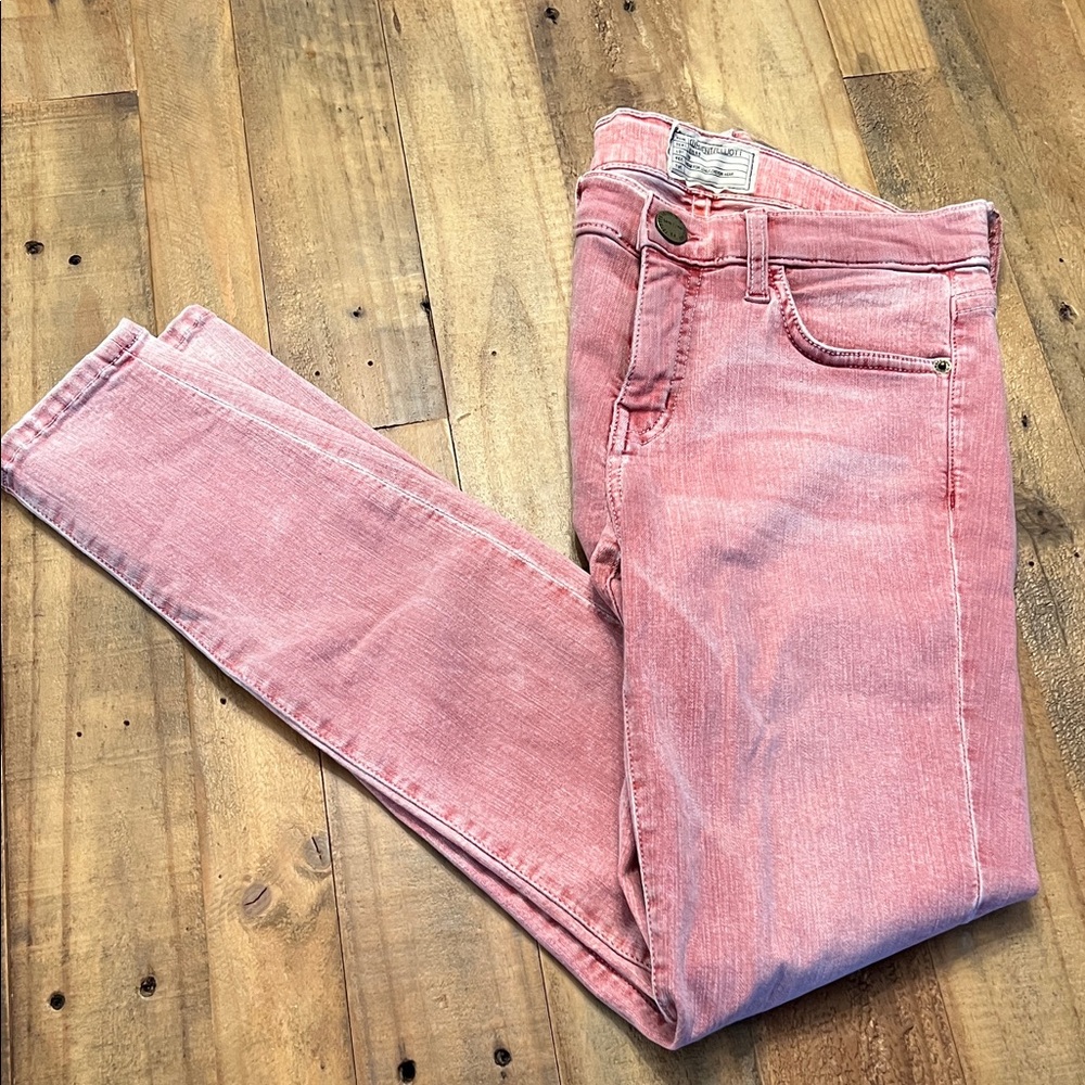 Current/Elliott Women's Faded Red Skinny Jeans